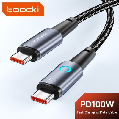 Chaunceybi Toocki USB Cable 100W Type C to Fast Charger for POCO MacBook iPad 6A cabo