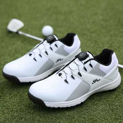 2023 new Cross-border new bigger sizes with nail professional golf lovers automatic knob outdoor leisure sports shoes