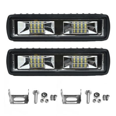 บาร์ไฟสปอตไฟรถทำงาน18W 12V 16LED ไฟตัดหมอกการขับขี่สำหรับ SUV Off-Road