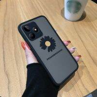 เคสโทรศัพท์พร้อมสำหรับ Realme C53 Realme นาร์โซ N53เดซี่ดอกไม้มีน้ำค้างแข็งโปร่งใสเคสใส่โทรศัพท์แข็งคลุมทั้งหมดเคสป้องกันกล้อง