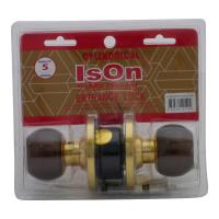 จัดส่งด่วน! ลูกบิดทั่วไป ISON 8013 E-PB หัวกลม สีลายไม้ ISON 8013 E-PB TWOTONE ENTRANCE KNOB มืออาชีพเรื่องประตู ประตูราคาถูก พร้อมเก็บเงินปลายทาง