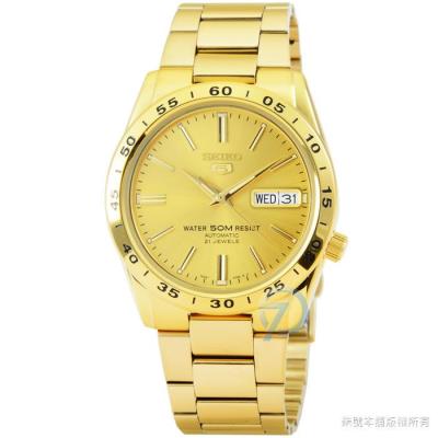 JamesMobile นาฬิกาข้อมือผู้ชาย Seiko 5 Automatic Stainless Strap SNKE06K1 นาฬิกากันน้ำ30เมตร นาฬิกาสายสแตนเลส - Gold