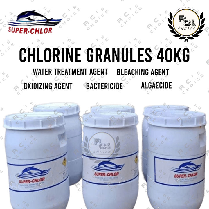 Chlorine Granules SUPER CHLOR 40kilos | water treatment | oxidizing ...