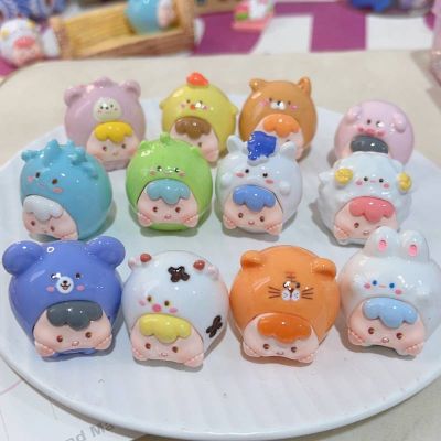 Zodiac Cartoon Ornaments Car Decoration Phone Chain Pendant Ins Style Perforated Pig nErt