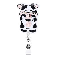 Students Doctor ID Card Holder Creative Cartoon Retractable Nurse Badge Reel Clip Badge Holder Badge Reel Clip Bag Pendant