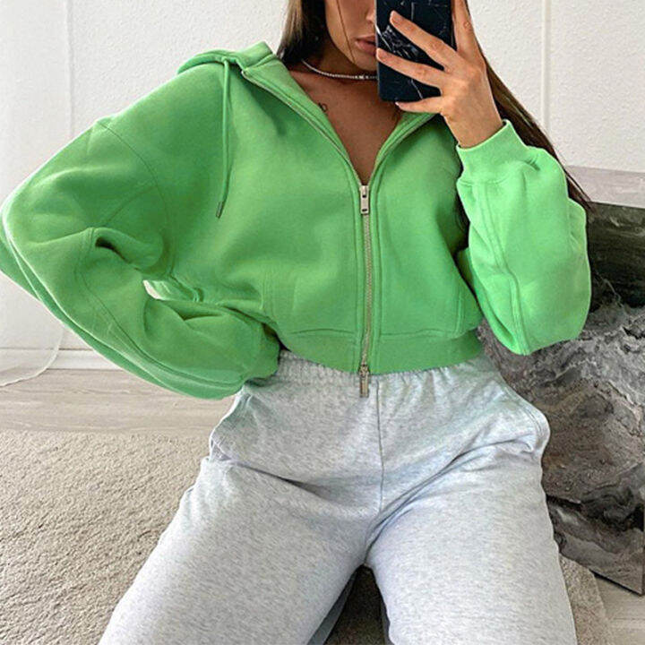 autumn-winter-women-green-long-sleeve-streetwear-hooded-zipper-sweatshirt-coats-loose-oversized-crop-top-short-jackets