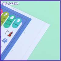 QUANSEN โต๊ะกระดาษแบบคูณ2ชิ้น1:12ตุ๊กตาอุปกรณ์ตกแต่งโรงเรียนแกล้งเล่น