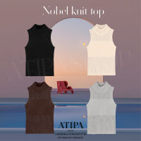 Atipashop - NOBEL KNIT TOP เสื้อแขนกุด เสื้อกล้าม คอกลม มีหลายสีให้เลือก