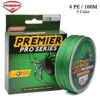 PROBEROS 100M 4 Strands สายใหญ่ Strong ลวดลายถักการตกปลาสาย 6-100LB 0.4-10.0 วัสดุโพลีเอทิลีนสายตกปากหลายเส้น