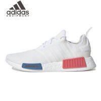 2023 รองเท้าผ้าใบลำลองสำหรับผู้ชายและผู้หญิง originals NMD R1 "white" ของแท้ 100%