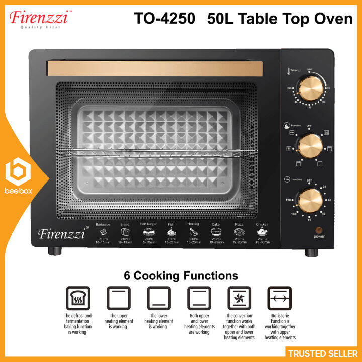 Firenzzi TO4250 Electric Table Top Oven (50L) TO4250 Lazada