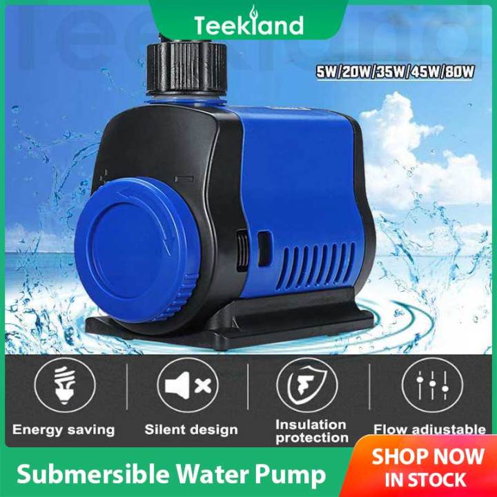 teekland-5-14-20-35-45w-80w-กรอง-submersible-water-pump-mini-brushless-aquarium-fishtank-fountain-ปั๊ม-ultra-quiet-ปั๊ม