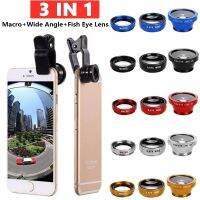 3 In 1 Fish Eye Lenses Mobile Phone Lens For iPhone Samsung Huawei Xiaomi Smartphone Macro Wide Angle Camera Fisheye Lens Kits