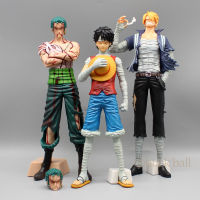 30ซม. รูป Luffy Zoro Sanji Stand รูปอะนิเมะ Stings Ford Sky Piea Pvc Action Figurine Collection ของเล่นของขวัญ