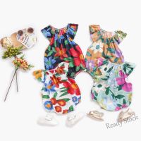 【hot sale】 ✜❄ C10 Summer Baby Girls Bodysuits Flowers Baby Girls Clothing Cotton Baby Bodysuit Fashion Holiday