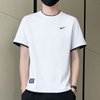 【July hot】 [Official website authentic] Brand short-sleeved T-shirt mens summer 2022 new all-match casual tops t