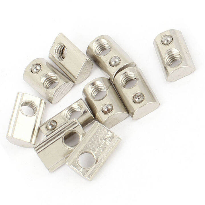 10pcs-20-series-m5-slide-in-ball-spring-t-slot-nut-13-6mmx8-5mmx4-3mm