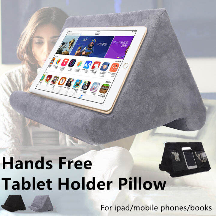 susta-tablet-pc-stand-multi-angle-soft-stand-pillow-pillow-case-back-strap-bag-universal-ipad-mobile-phone-books-and-stand-black-grey-pillow-gift-colorful-heart-pillow-lazy-reading-soft-pillow