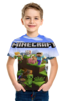 [Tsdopn34gpt]   Minecraft - Boys T-Shirt Clothing - Gamer Clothing for Kids - Contrast Liana T-Shirt - Gifts for Boys 04