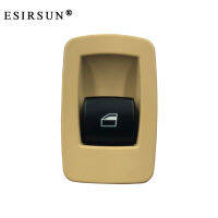 Esirsun สวิตช์ยกเดี่ยวสำหรับหน้าต่างเหมาะสำหรับ BMW E60 523I 525I 530I สีเบจ