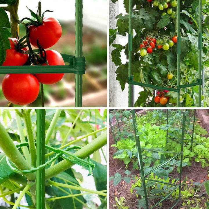 Tomato Cages,3 Packs Plants Support Stakes 4 Feet High Adjustable ...