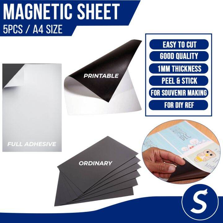 5pcs Sheet A4 Size Ordinary with Adhesive Sticker Printable