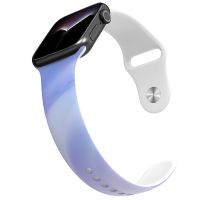 SmartPhonemall Symphony Aurora Watch Band For Apple Watch Series 8&amp;7 41mm / SE 2&amp;6&amp;SE&amp;5&amp;4 40mm / 3&amp;2&amp;1 38mm(Blue)