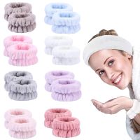 2pcs Wrist Washing Belt Soft Towel Wristbands For Washing Face Water Absorption Washing Prevent Wetness Wrist Washband Wristbands