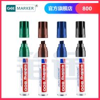 READYSTOCK ? German Eddie Edding800 Wide Head Industrial Oily Marker Pen Flat Head Thick Head Marker Pen Oil Resistant Wear-Resistant Quick-Drying 4-12Mm Environmental Protection High Temperature Resistant Waterproof Low Odor