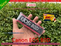 สายคล้องกล้อง Canon 80D Original งานปักโลโก้แบบที่ติดมากับกล้อง เกรดพรีเมี่ยม มือ 1