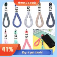 HONEYDEWD อุปกรณ์เสริม Keycord ที่แขวน สีเรืองแสง พวงกุญแจ ตาข่าย landyard สายคล้องโทรศัพท์