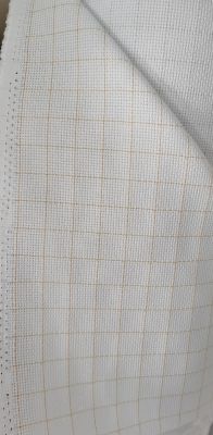 【hot】✷▪  14CT with orange yellow  cross stitch fabric white full roll package 50x50cm