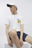 ESP เสื้อทีเชิ้ตลายเฟรนช์ชี่ ผู้ชาย สีขาว | Frenchie Tee Shirt (Oversized) | 3706