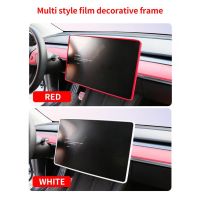 ┅ jiyi946012824 Car Styling Trim Cover Central Navigation Protector Frame Interior Accessories for Tesla 3