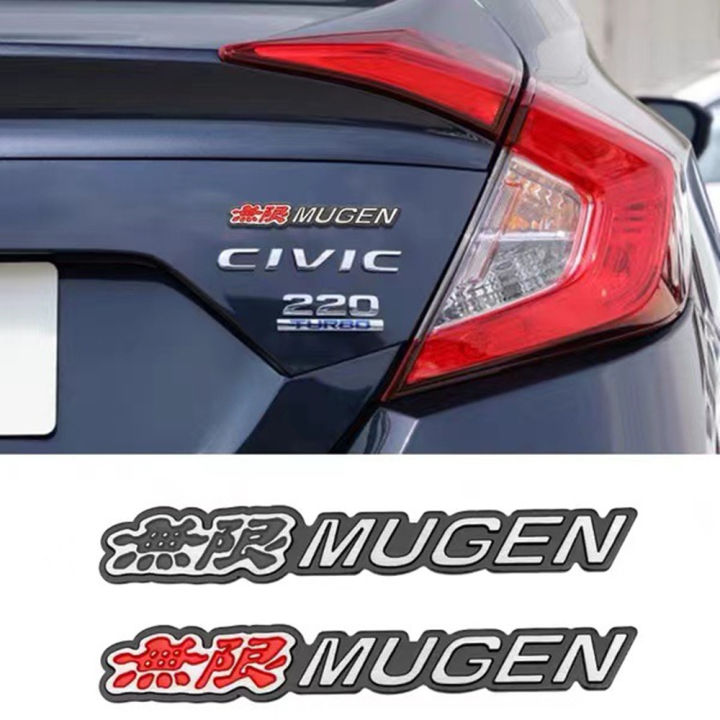 สติกเกอร์ติดรถโลหะรถยนต์แผ่นตะแกรงฝากระโปรงรถหน้าสำหรับฮอนด้า-mugen-accord-civic-crv-ไฟรถยนต์-hrv-อุปกรณ์เสริมแก้ไขแต่งรถ