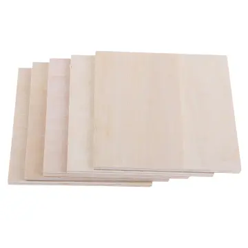 10 Pack Unfinished Wood Sheets,Balsa Wood Thin Wood Board For House  Aircraft Ship Boat Arts