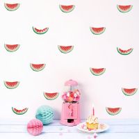 Nordic Ins Wall Stickers Watermelon Cut Red Melon for European and American Children 39;s Room Decoration Birthday Party Party