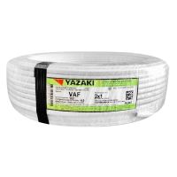 ?ดีสุดๆ!!  สายไฟ VAF YAZAKI 2x1 ตร.มม 100 ม. สีขาว สายไฟ VAF ELECTRIC WIRE VAF YAZAKI 2X1SQ.MM 100M WH