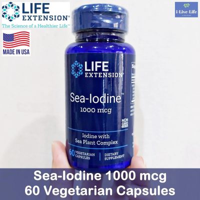 Sea-Iodine™ 1000 mcg, 60 Vegetarian Capsules - Life Extension