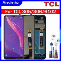 Ansimba หน้าจอแสดงผล LCD สำหรับ TCL 305/306/6102หน้าจอ LCD สำหรับ TCL 305 306 6102ตัวแสดงอ่านแอลซีดีชุดประกอบดิจิไทเซอร์หน้าจอสัมผัสสำหรับ6102แสดงชิ้นส่วนสำหรับ TCL 305 306