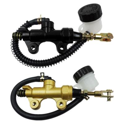 Motorbike Hydraulic Brake Control Pump Hydraulic Main Cylinder Rear Brake Cylinder Aluminum Refit Cylinder Pump for Dirt Bike Motorcycle Motorbike smart