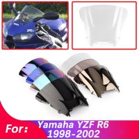 [LWF HOT]✖ Cafe Racer Motorcycle Windshield Windscree Motorbike Wind Deflector For Yamaha YZF R6/YZFR6/YZF R6 600 1998 1999 2000 2001 2002