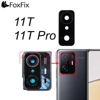 กระจกกล้องด้านหลังสําหรับ Xiaomi 11T Pro กล้อง เลนส์ ฝาครอบกระจกพร้อมที่วางเฟรม + สติกเกอร์กาว 21081111RG