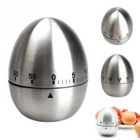 Stainless Steel Cooking Tool Mechanical Egg Kitchen Cooking Timer Alarm Clock 60 Minutes Kitchen Timer Egg for Cooking -5