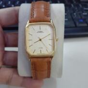 Đồng hồ Citizen Forma nam form tank dây da second hand Japan