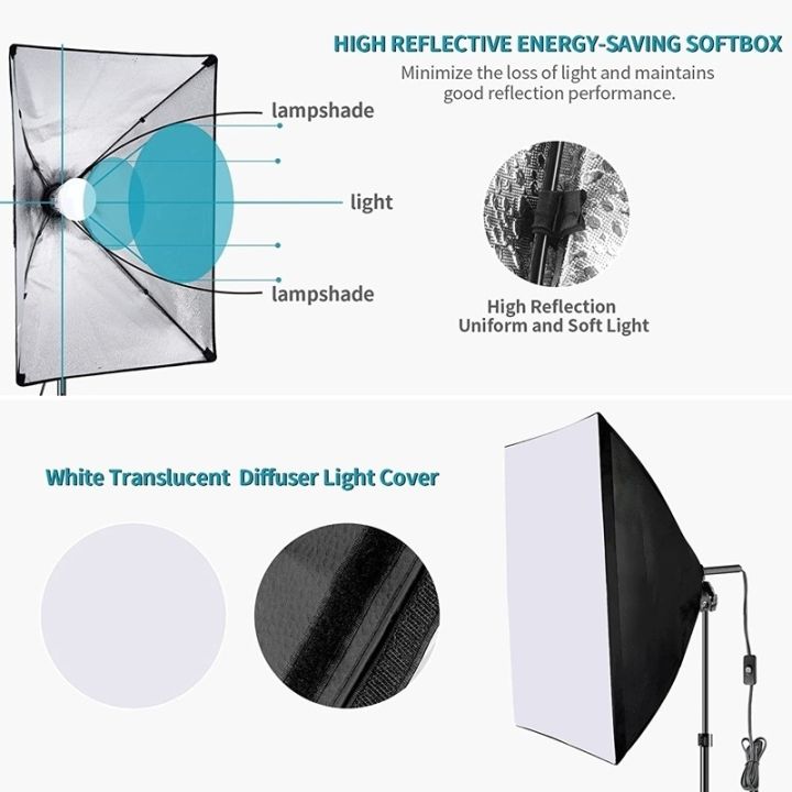 studio-45-watt-with-softbox-50x70-set-ไฟสตูดิโอ-ไฟถ่ายสินค้า-สตูดิโอถ่ายภาพ-ไฟไลฟ์สด-ไฟถ่ายแบบ