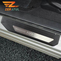 Zeratul for Honda HRV HR-V Fiber 2014-2020 Car Styling Scuff Plate By Sill Guard Thresholds Cover Trims Protector Accessories