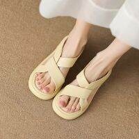 s extremely easy to ! Thick-soled c strap s for women 23 summer flat-bottomed t-feelg soft-soled shoes -GGX23722❇