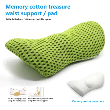 1pc Memory Foam Waist Pillow, Lumbar Support Cushion For Sleep