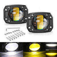 3นิ้ว Flush Mount ไฟบาร์ LED Spot Pods หมอกขับรถออฟโร้ดรถบรรทุก4X4 SUV